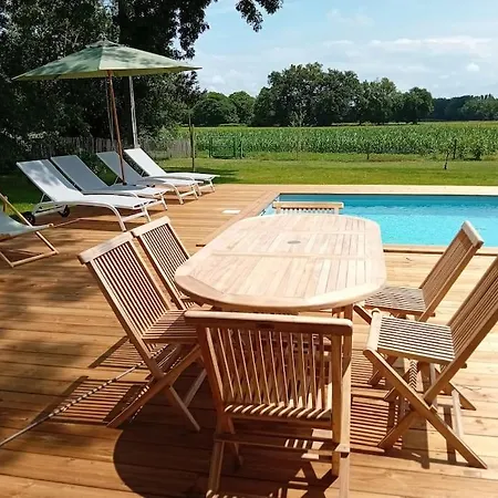 Maison Neuve Avec Piscine Chauffee, 4 Kms De Contis Plage Saint-Julien-en-Born Exterior photo
