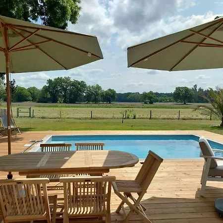 Maison Neuve Avec Piscine Chauffee, 4 Kms De Contis Plage Saint-Julien-en-Born Exterior photo